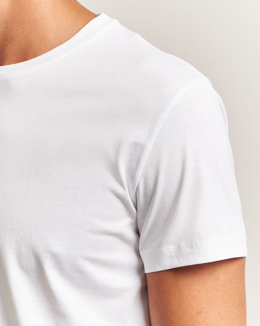 Mies | T-paidat | Filippa K | Lightweight Cotton Crew Neck T-Shirt White