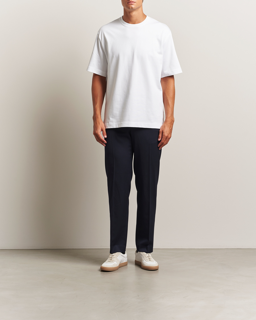 Mies | T-paidat | Filippa K | Heavy Cotton Crew Neck T-Shirt White