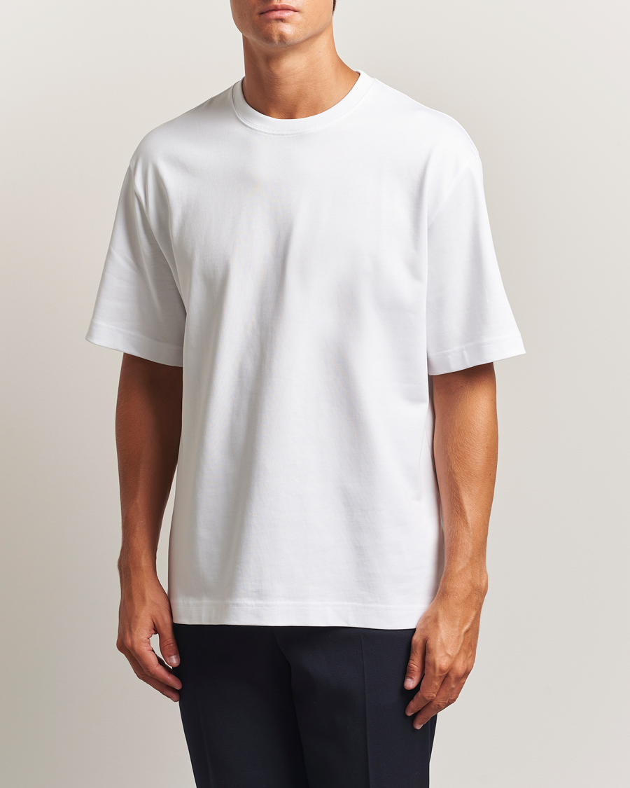Mies | T-paidat | Filippa K | Heavy Cotton Crew Neck T-Shirt White