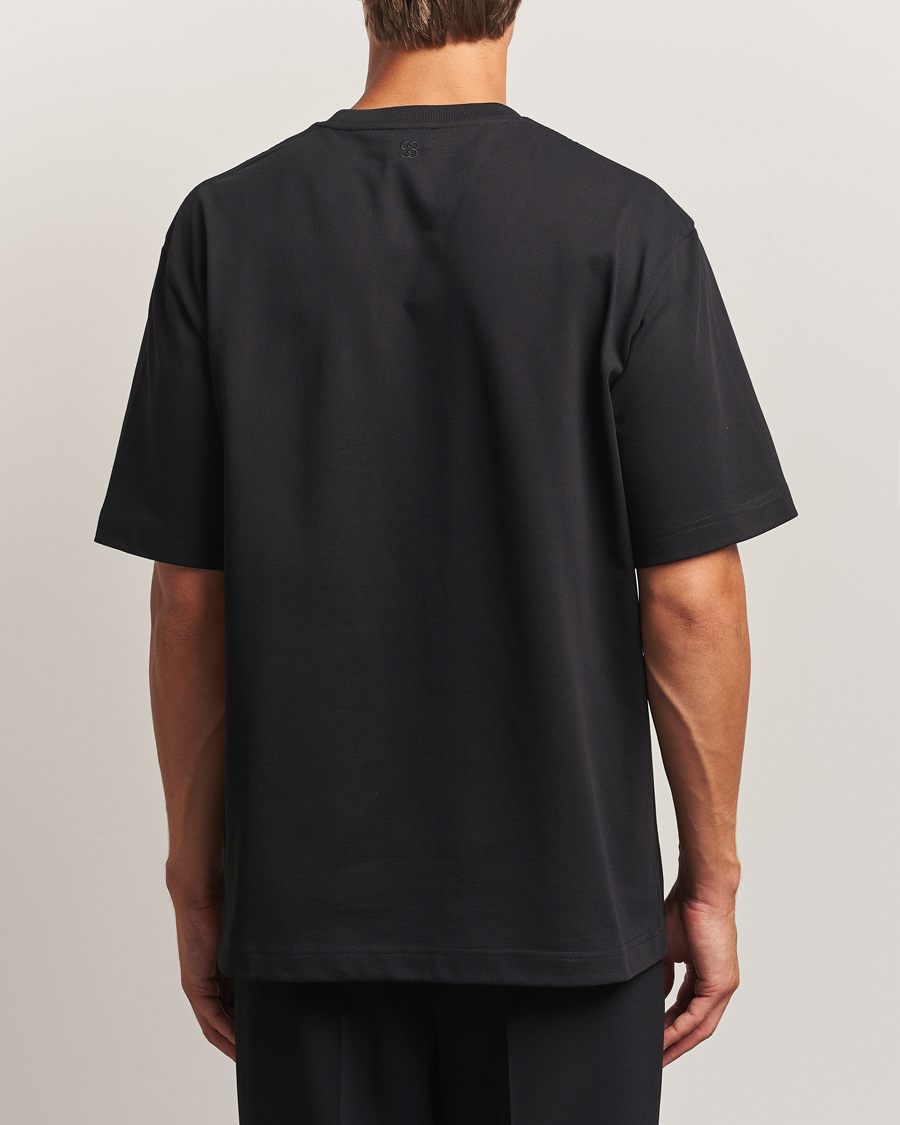 Mies | T-paidat | Filippa K | Heavy Cotton Crew Neck T-Shirt Black