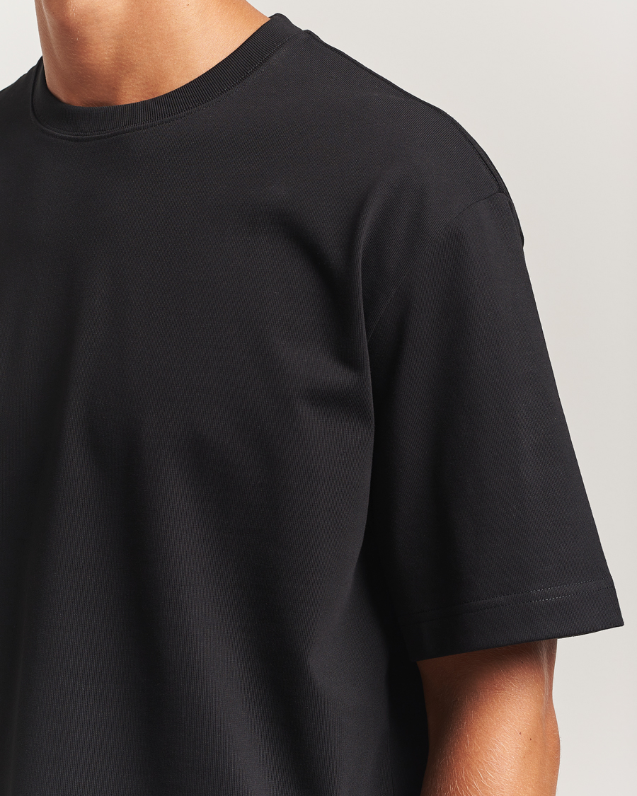 Mies | T-paidat | Filippa K | Heavy Cotton Crew Neck T-Shirt Black