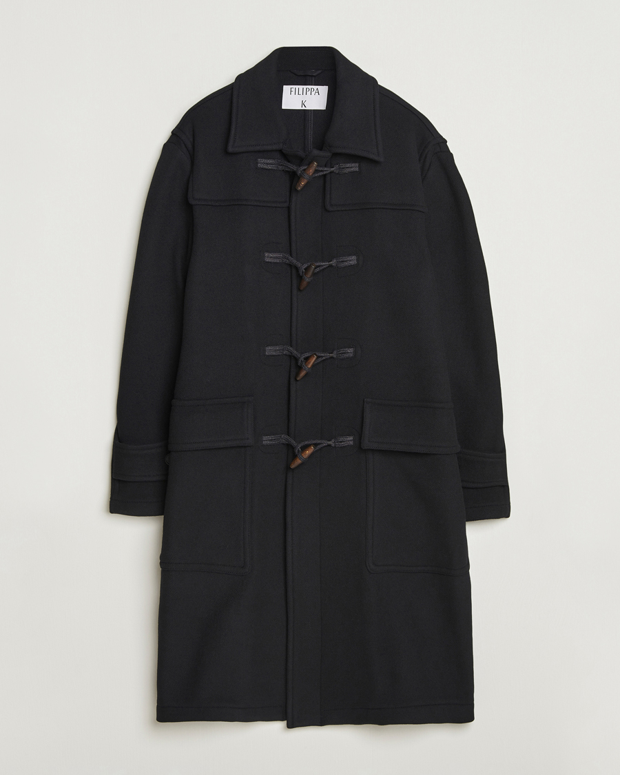 Mies | Takit | Filippa K | Monty Wool Duffle Coat Black