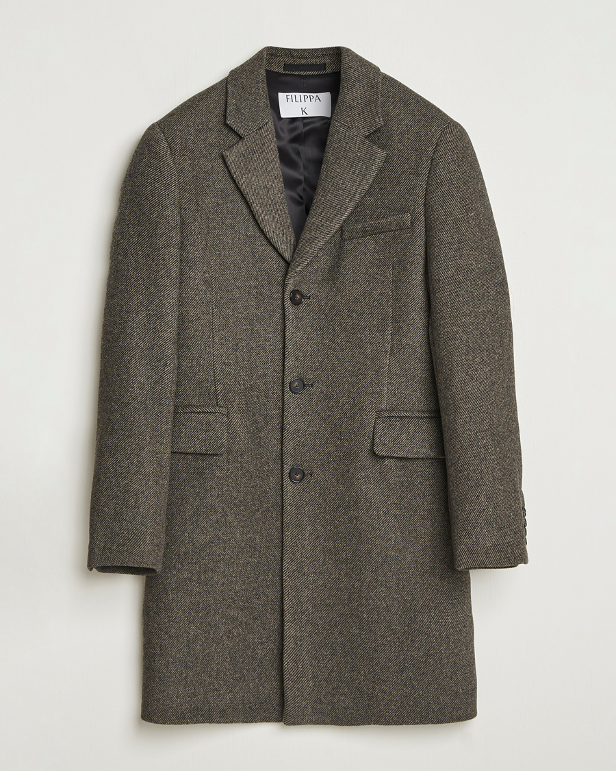 Mies | Takit | Filippa K | William Wool Textured Coat Driftwood