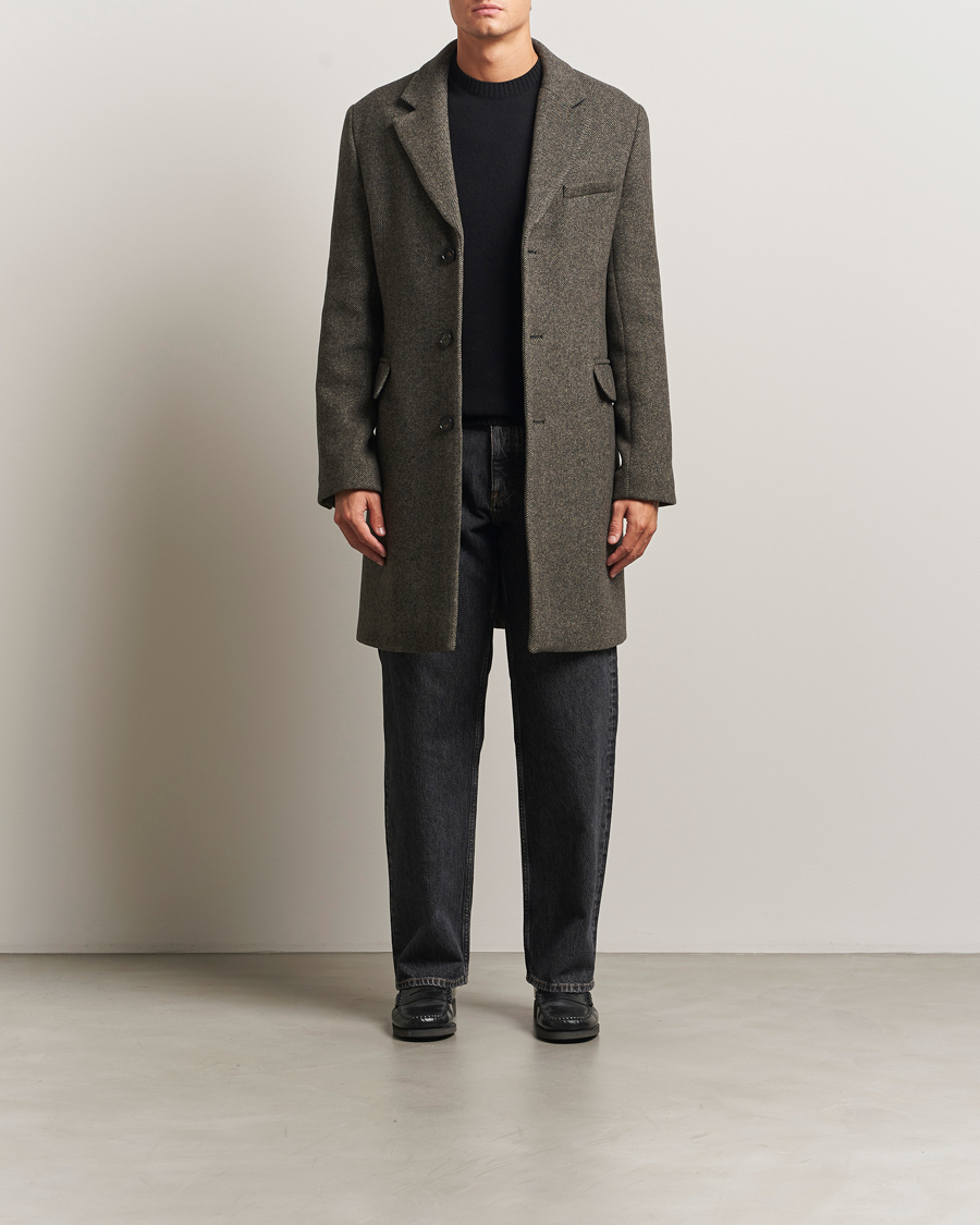 Mies | Takit | Filippa K | William Wool Textured Coat Driftwood