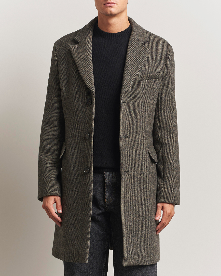 Mies | Takit | Filippa K | William Wool Textured Coat Driftwood