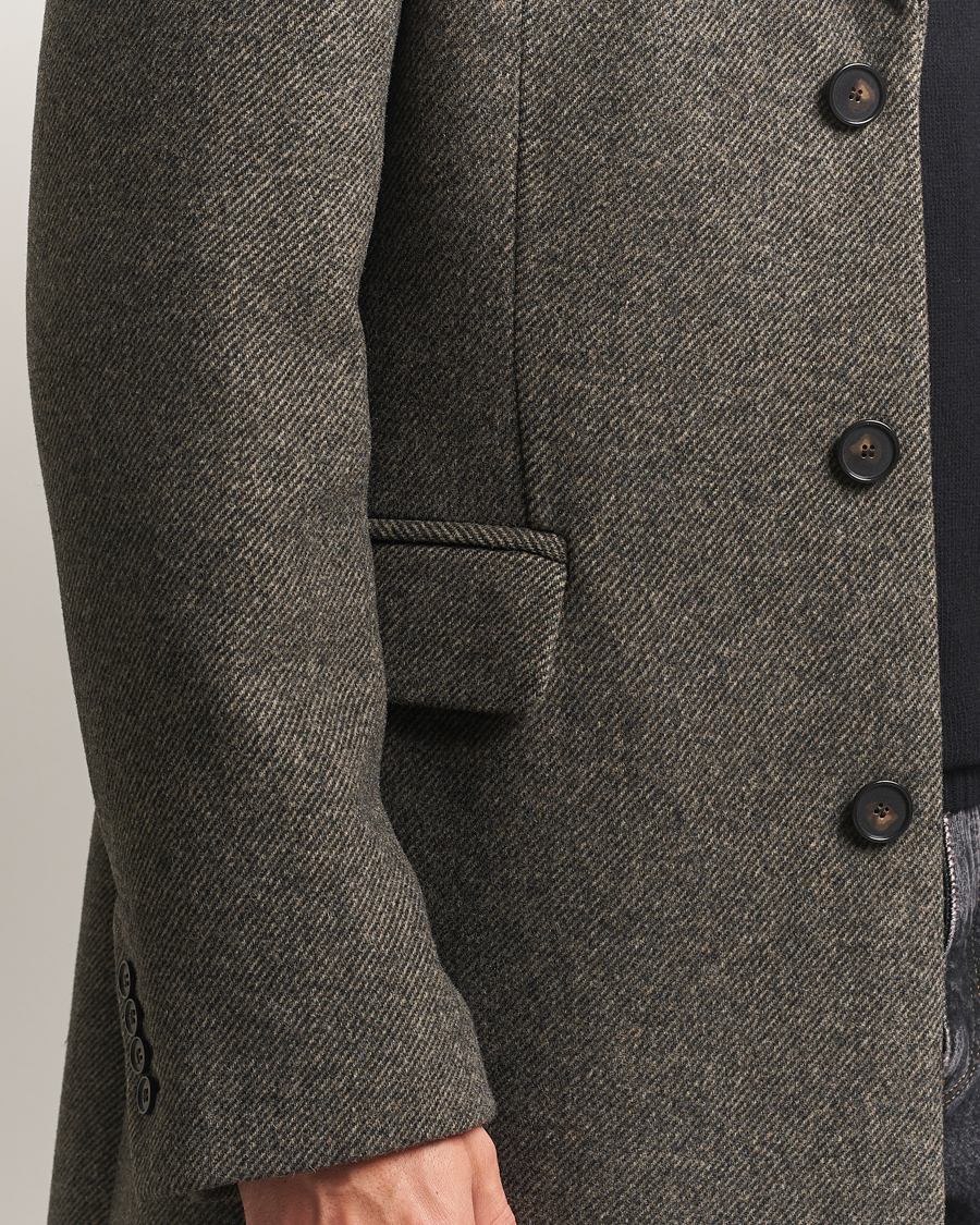 Mies | Takit | Filippa K | William Wool Textured Coat Driftwood