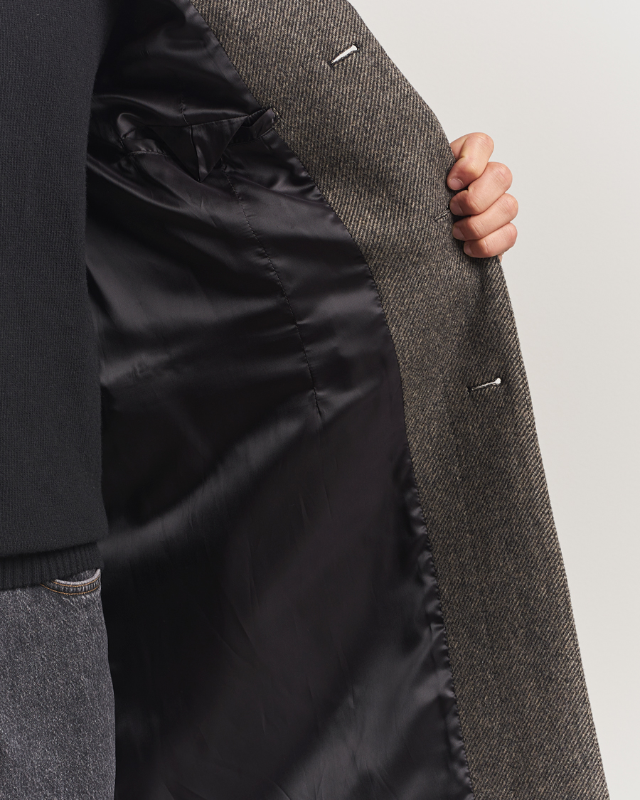 Mies | Takit | Filippa K | William Wool Textured Coat Driftwood