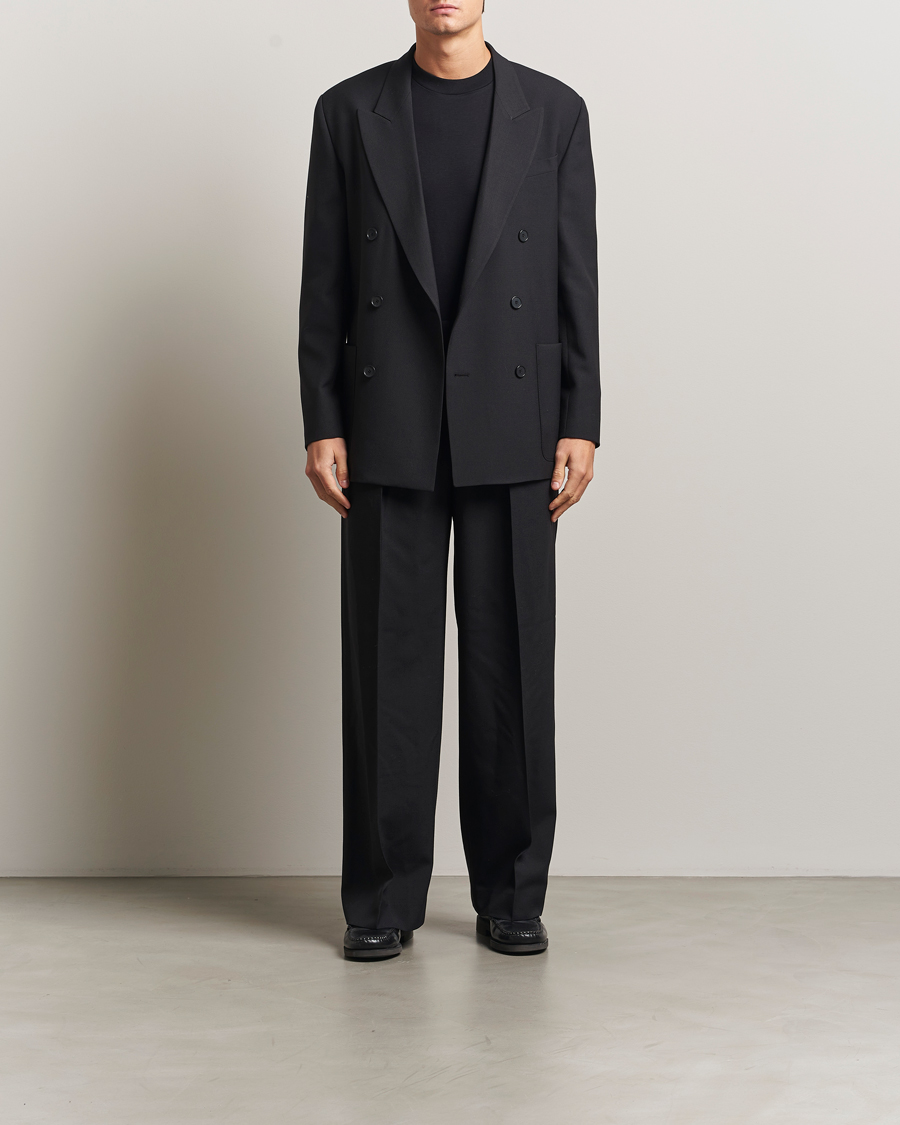 Mies | Pikkutakit | Filippa K | Michael Wool Double Breasted Blazer Black