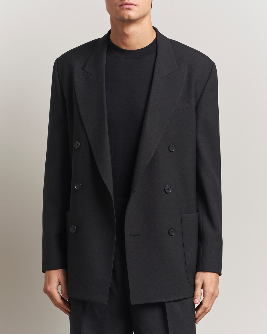Mies | Pikkutakit | Filippa K | Michael Wool Double Breasted Blazer Black
