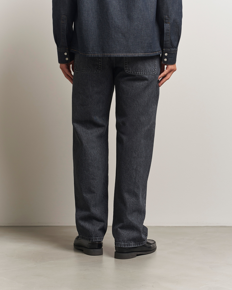 Mies | Kauluspaidat | Filippa K | Loose Fit Workwear Jeans Washed Black