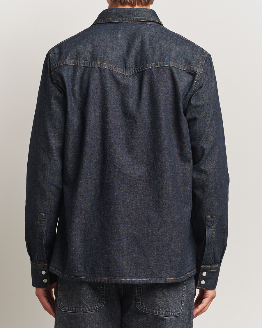 Mies | Kauluspaidat | Filippa K | Western Denim Shirt Rinsed Blue Wash
