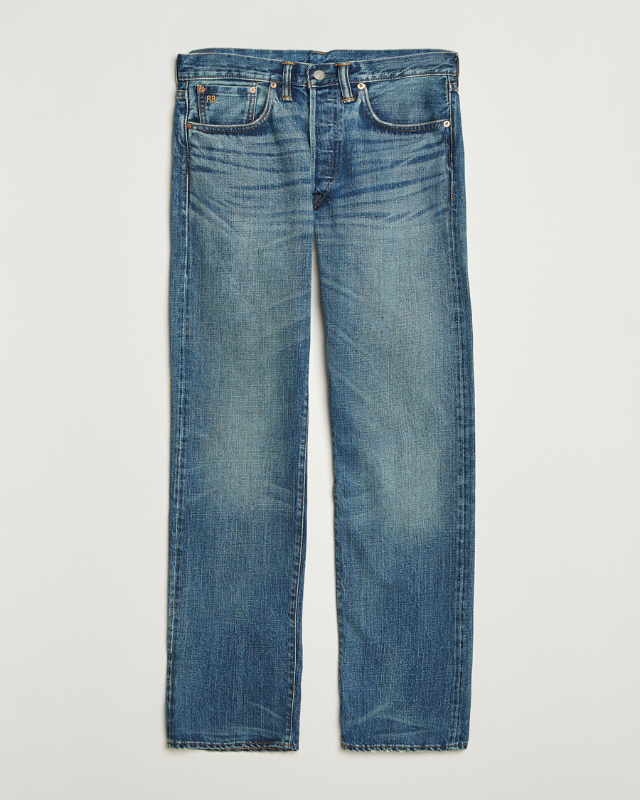 Mies | Farkut | RRL | Straight Leg 5-Pocket Denim Hillsview Wash
