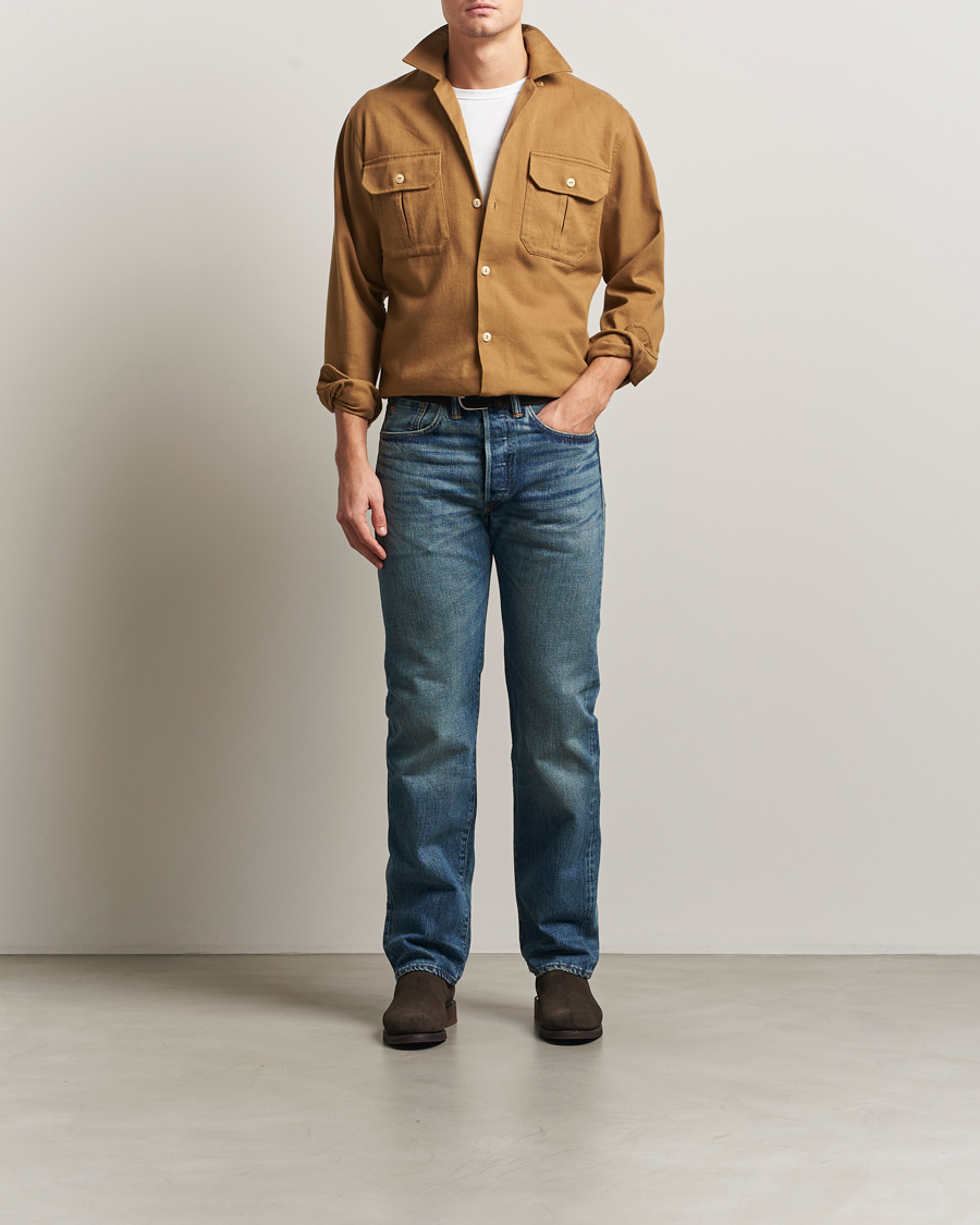 Mies | Farkut | RRL | Straight Leg 5-Pocket Denim Hillsview Wash