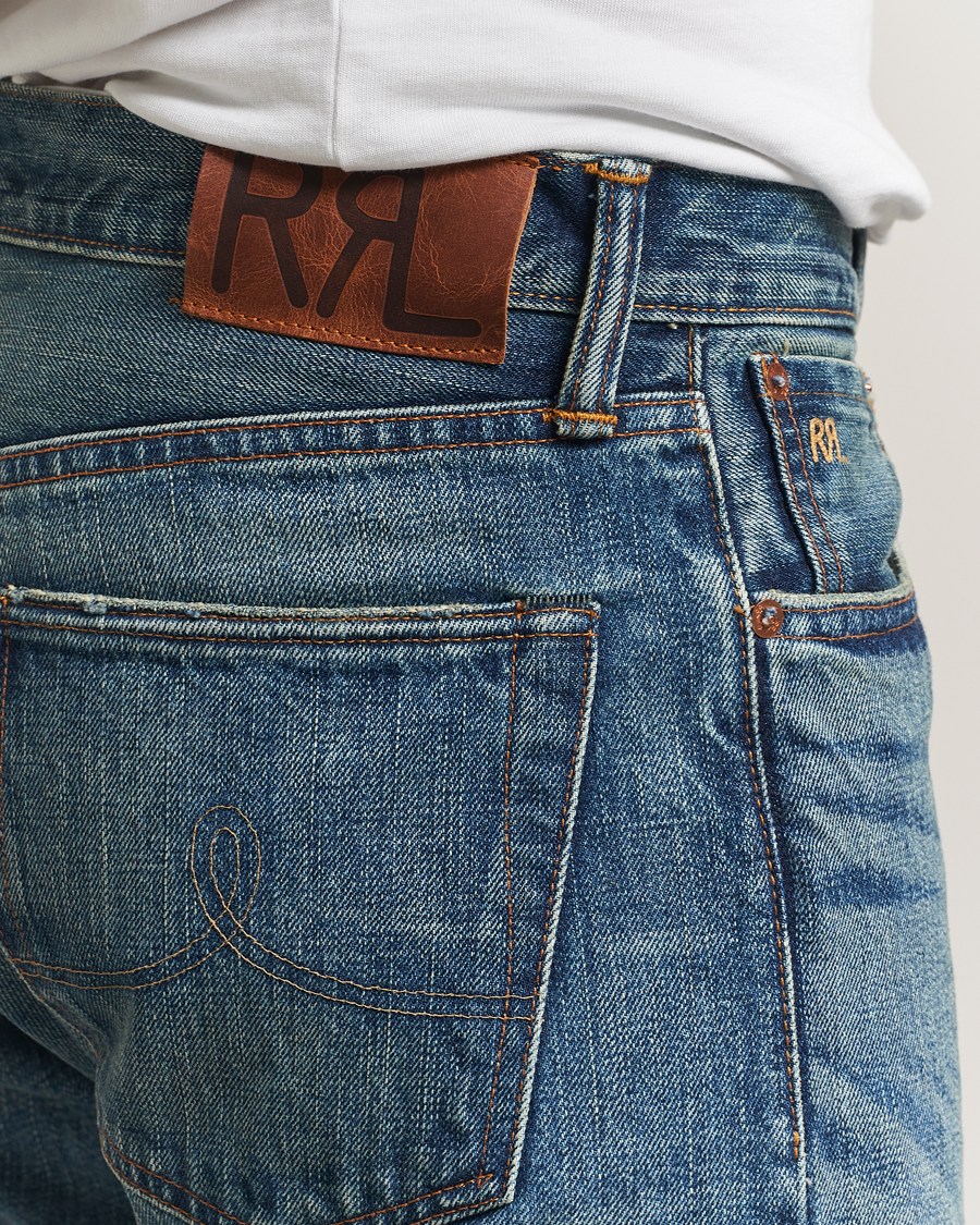 Mies | Farkut | RRL | Straight Leg 5-Pocket Denim Hillsview Wash