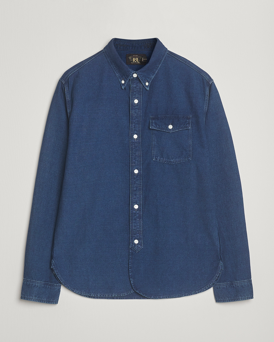 Mies | Kauluspaidat | RRL | Oxford Denim Shirt Indigo