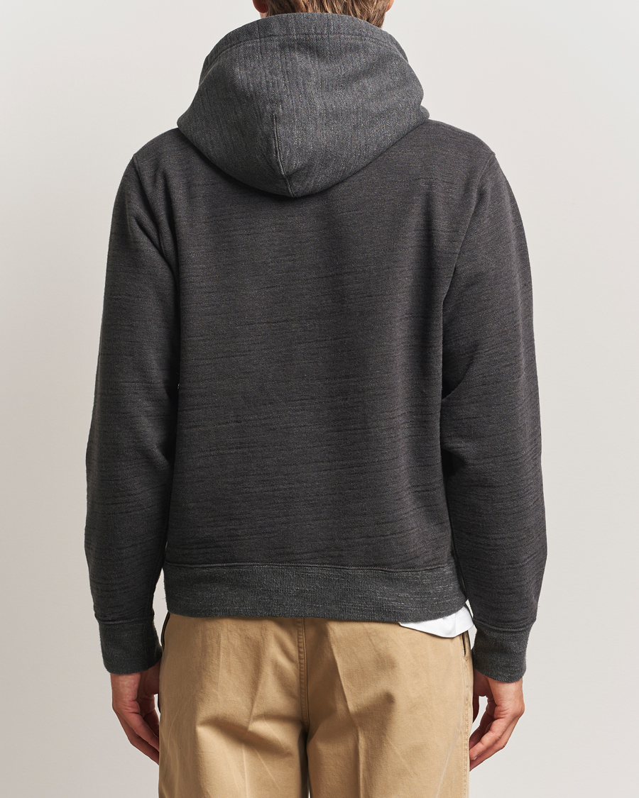 Mies | Puserot | RRL | Two Tone Hooded Sweatshirt Charcoal