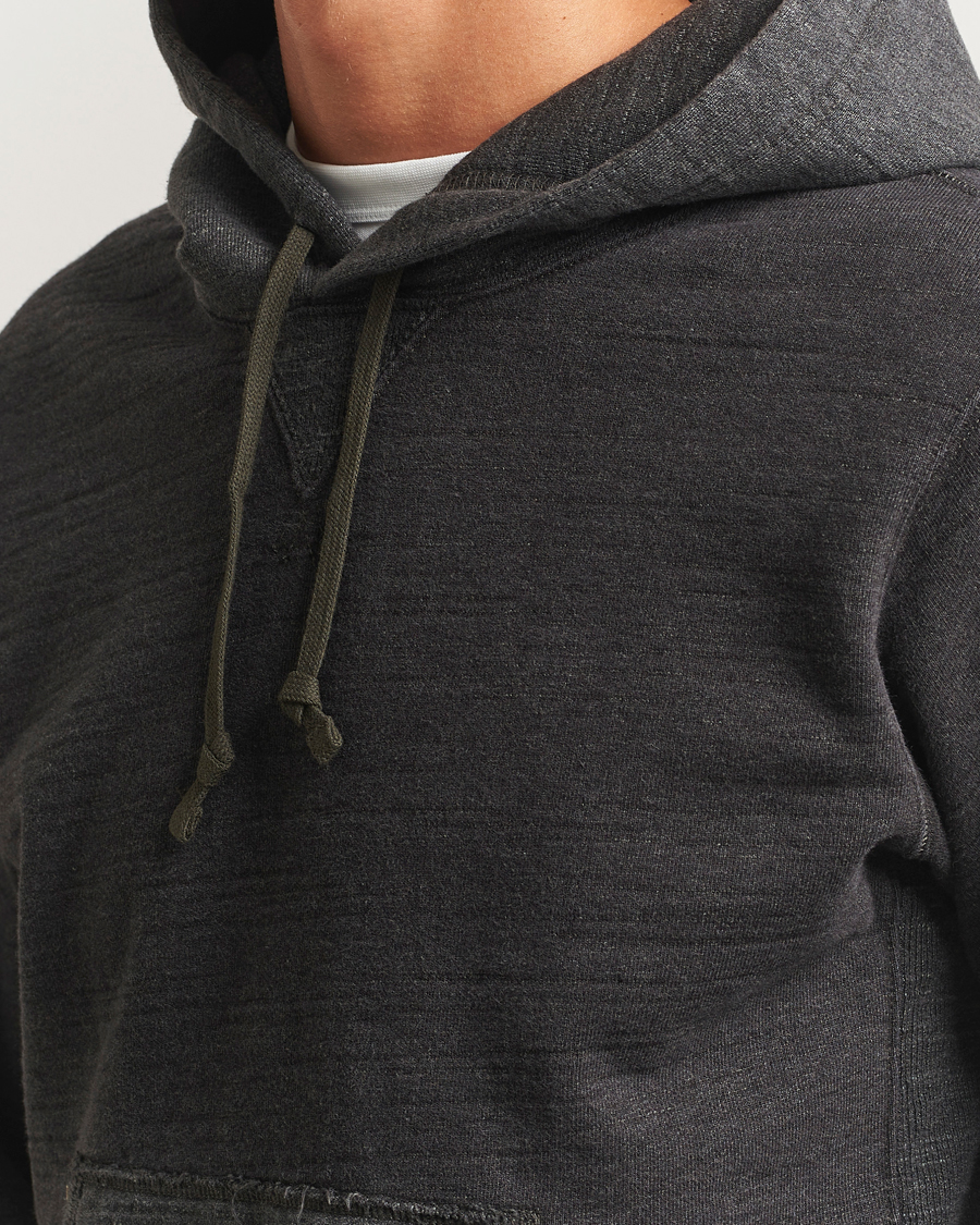 Mies | Puserot | RRL | Two Tone Hooded Sweatshirt Charcoal