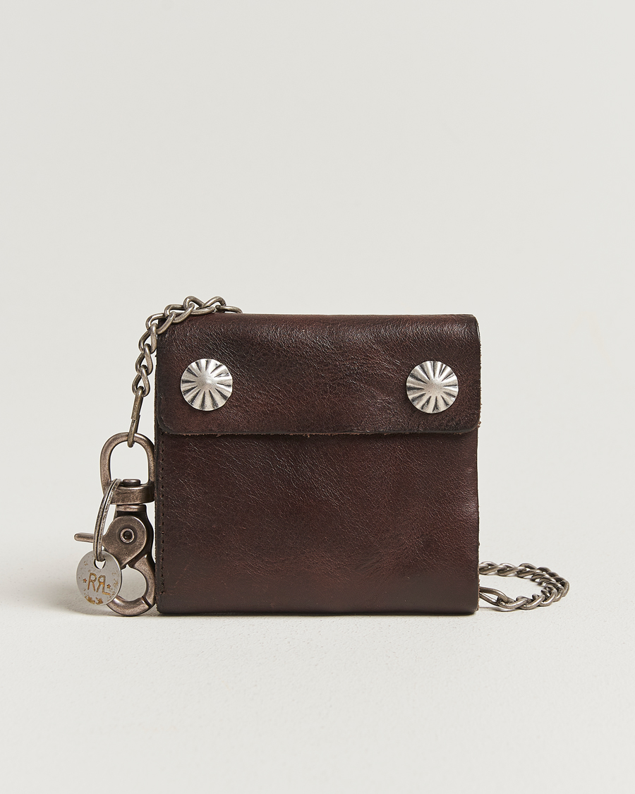 Mies | RRL Concha Ryder Wallet Dark Brown | RRL | Concha Ryder Wallet Dark Brown
