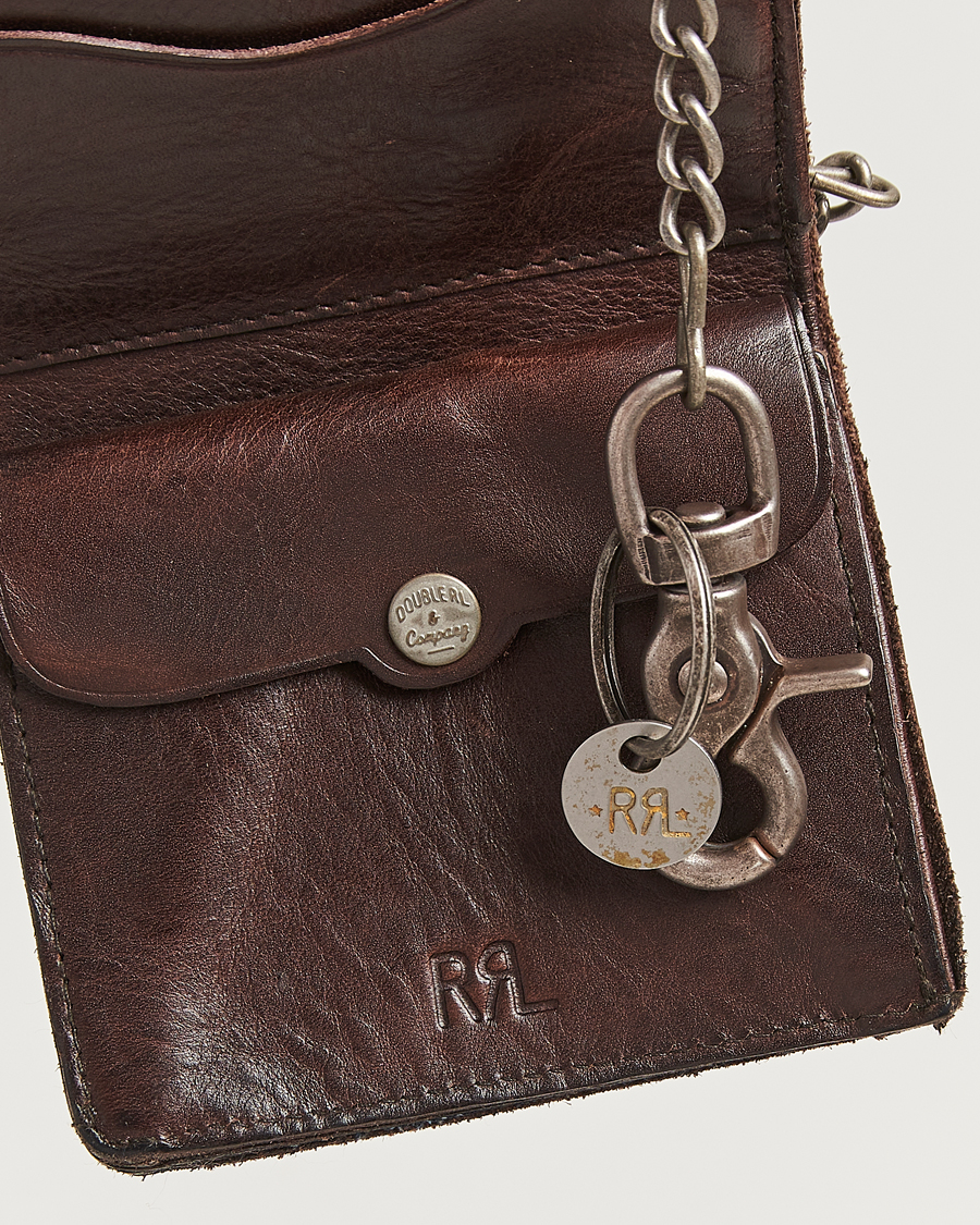 Mies | RRL Concha Ryder Wallet Dark Brown | RRL | Concha Ryder Wallet Dark Brown