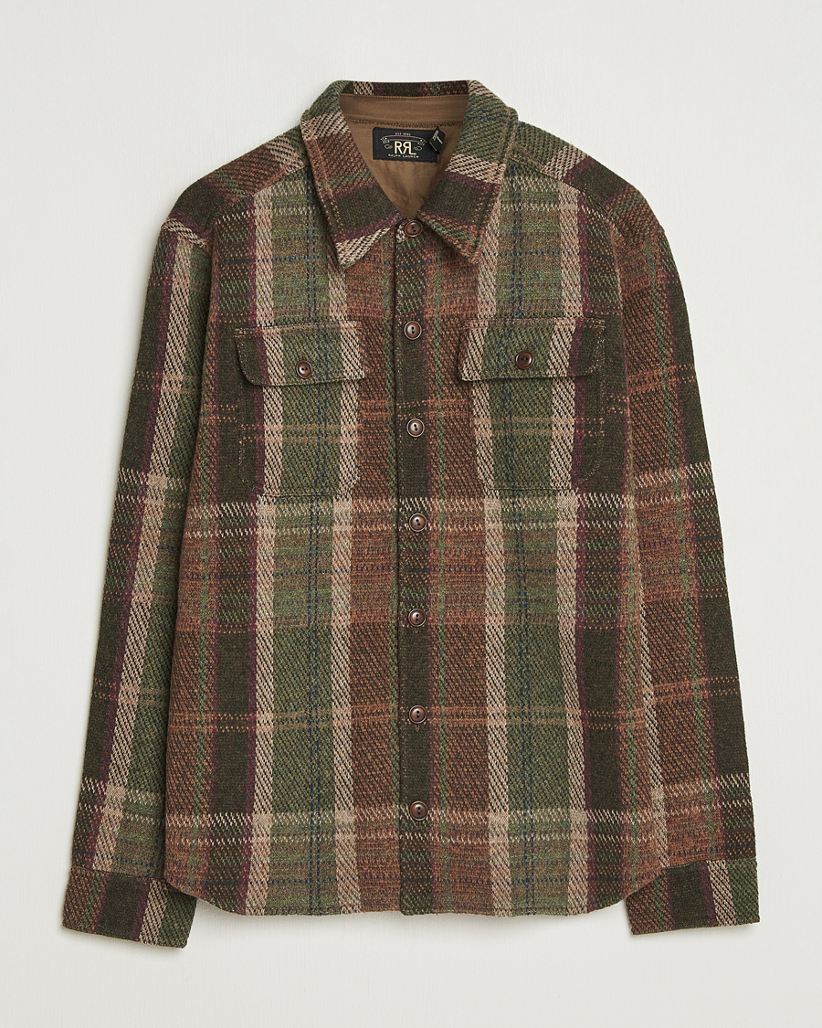 Mies | Takit | RRL | Matlock Cashmere Shirt Jacket Olive
