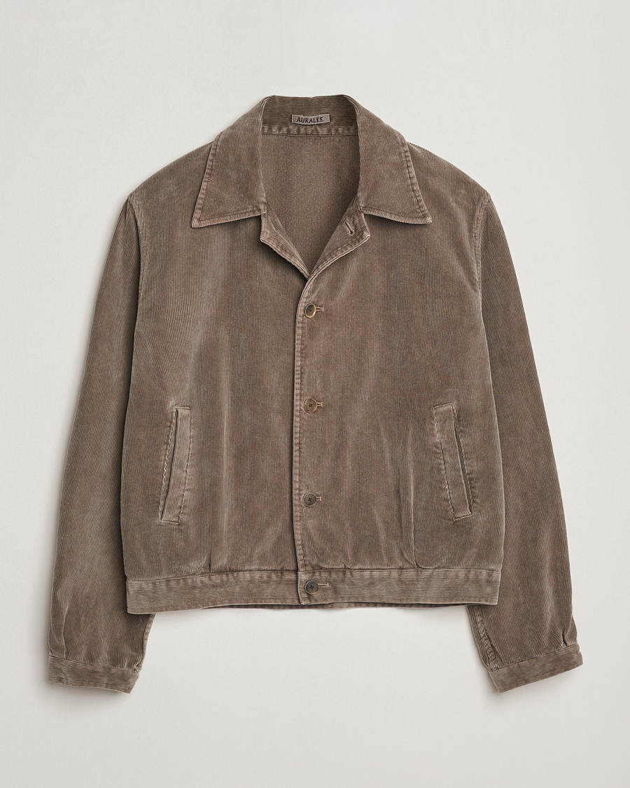 Mies | Takit | Auralee | Corduroy Bomber Jacket Olive