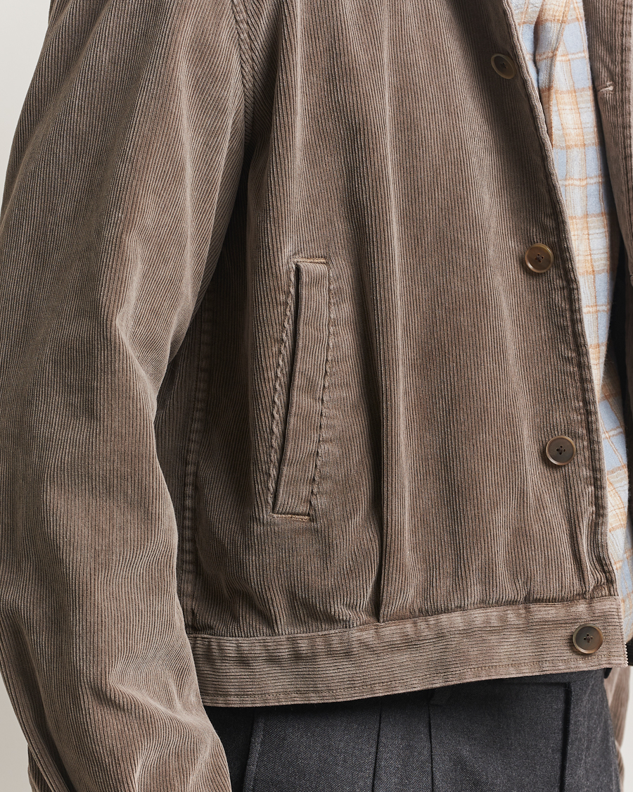 Mies | Takit | Auralee | Corduroy Bomber Jacket Olive