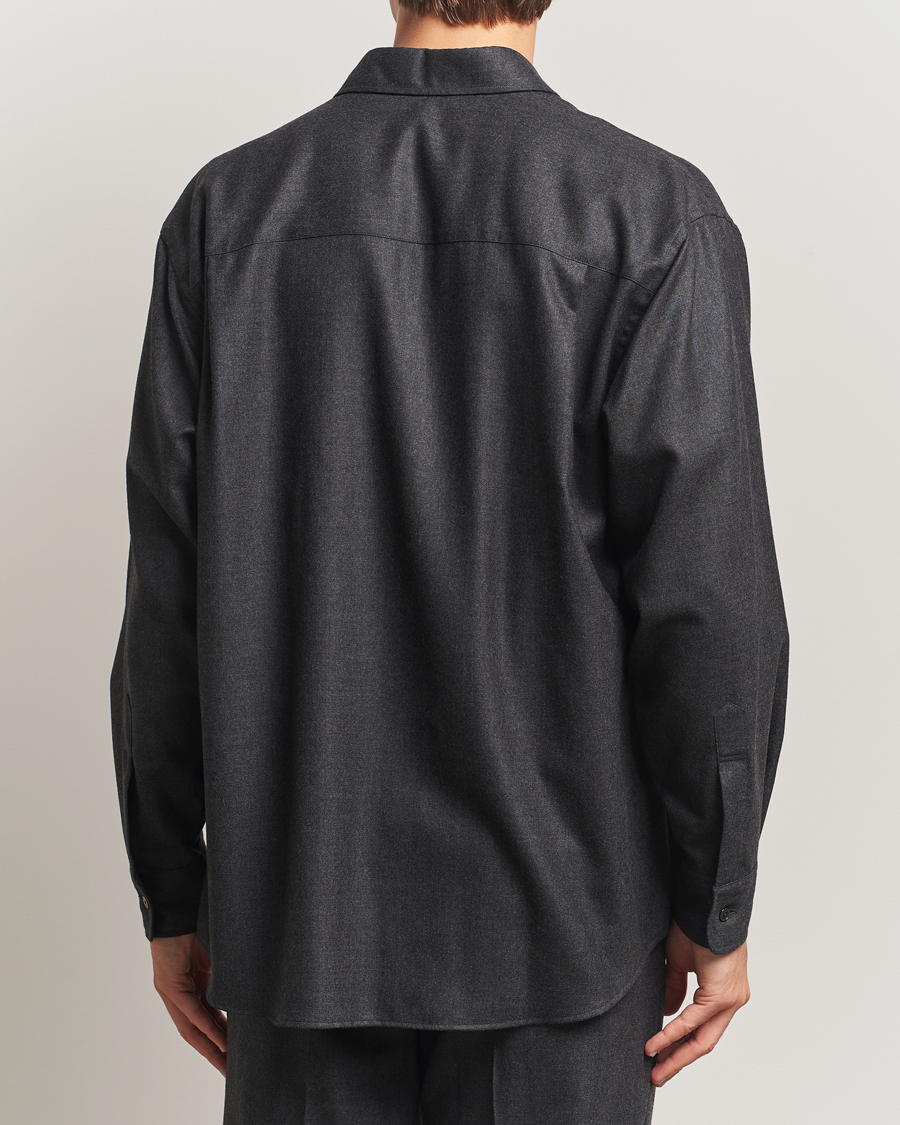 Mies | Kauluspaidat | Auralee | Superligt Flannel Shirt Charcoal
