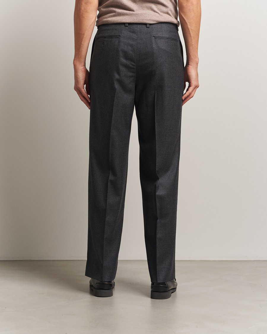 Mies | Housut | Auralee | Superlight Flannel Slacks Charcoal