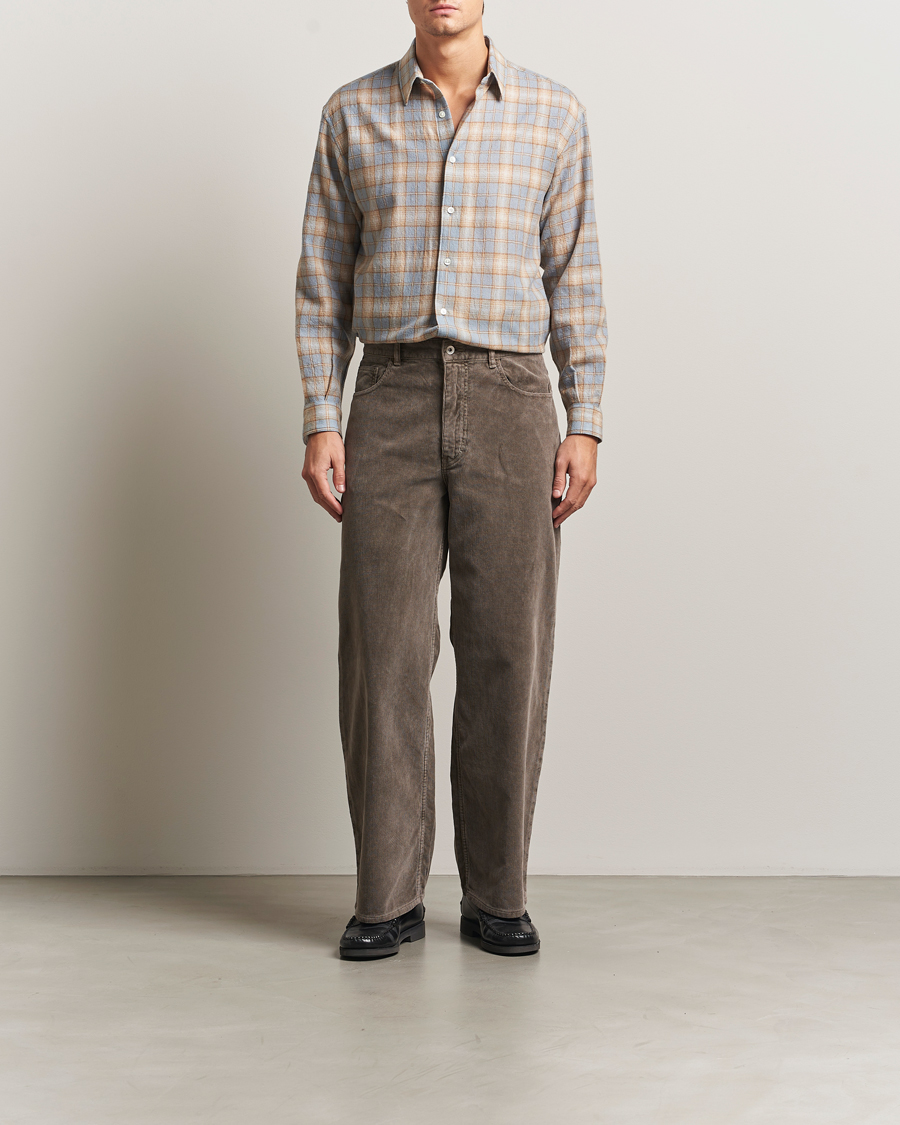 Mies | Housut | Auralee | Dyed Corduroy 5-Pocket Pants Olive
