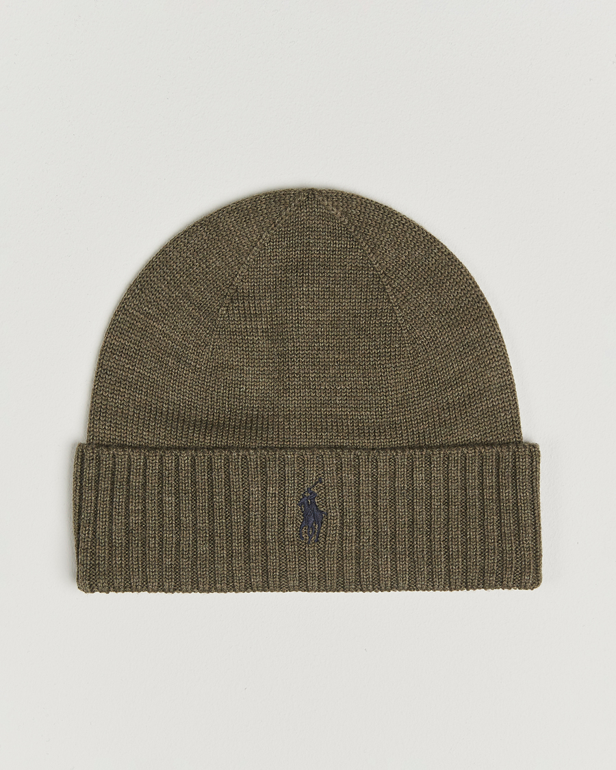 Mies | Pipot | Polo Ralph Lauren | Merino Beanie Light Cargo Olive