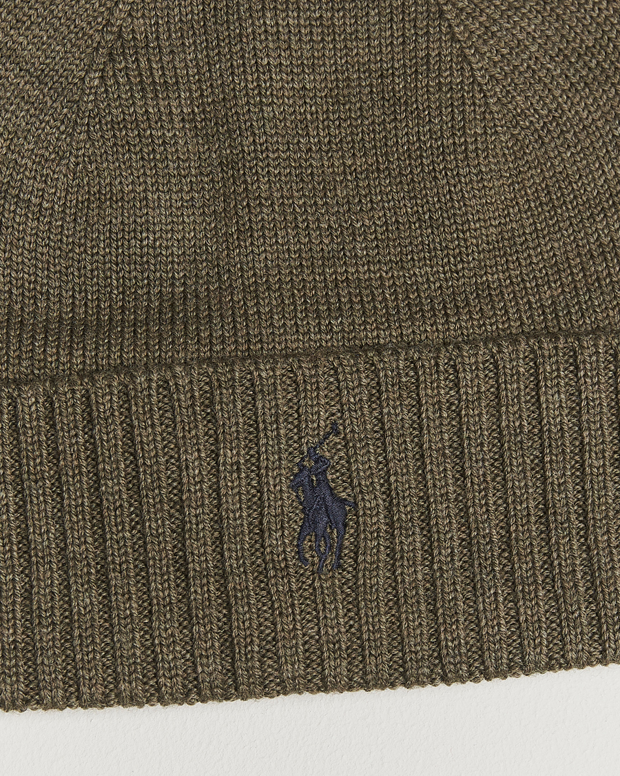 Mies | Pipot | Polo Ralph Lauren | Merino Beanie Light Cargo Olive