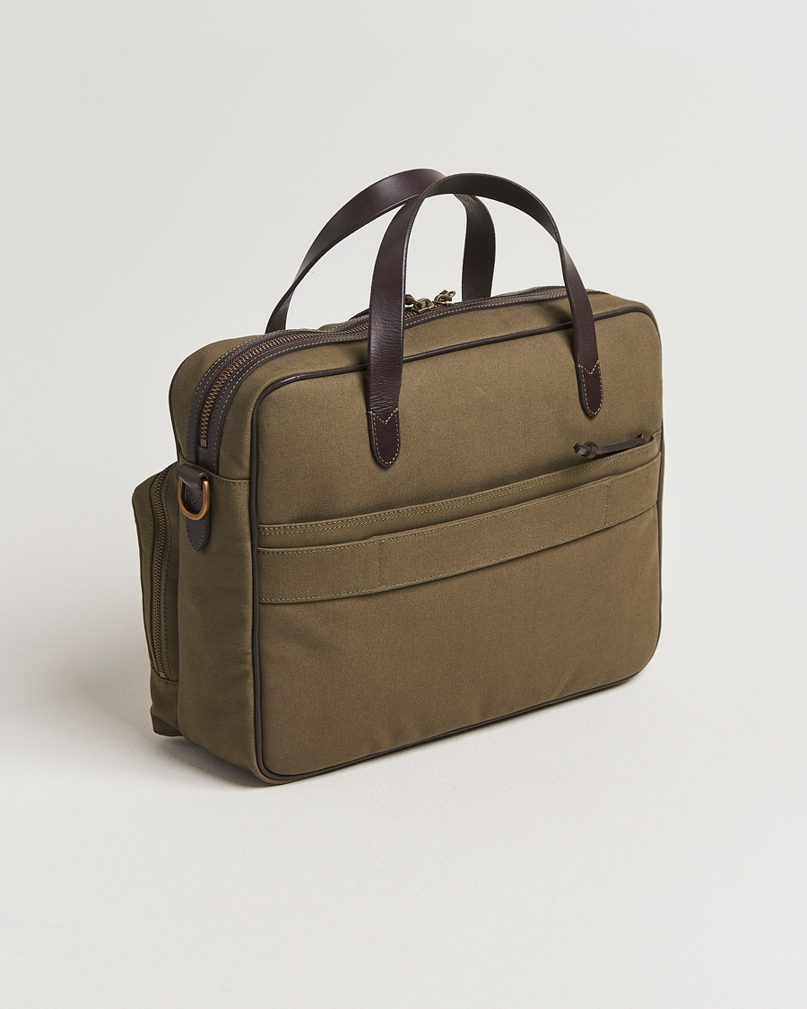 Mies | Polo Ralph Lauren Commuter Canvas Messenger Bag Defender Green/Brown | Polo Ralph Lauren | Commuter Canvas Messenger Bag Defender Green/Brown