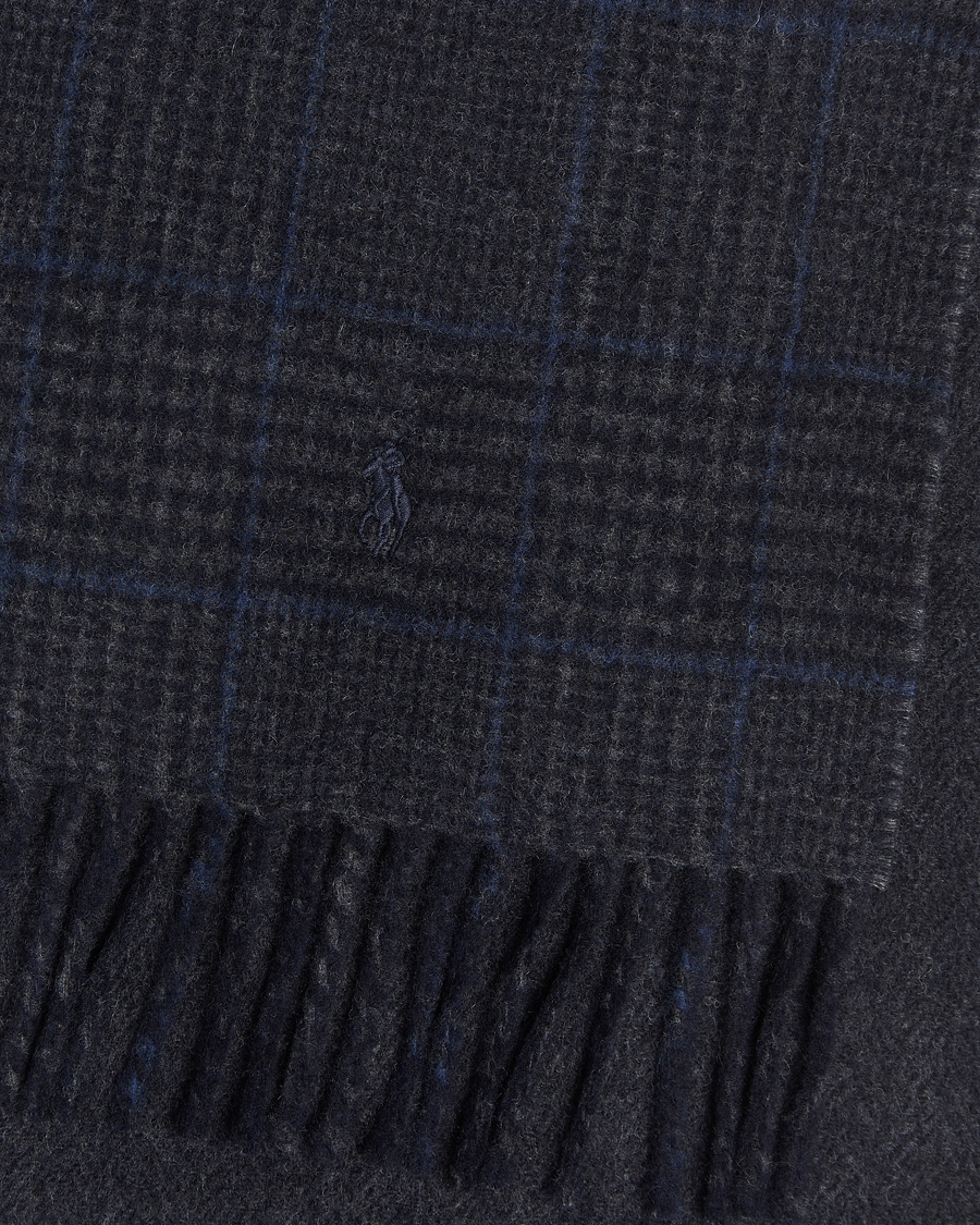 Mies | Kaulaliinat | Polo Ralph Lauren | Wool Blend Scarf Navy Check