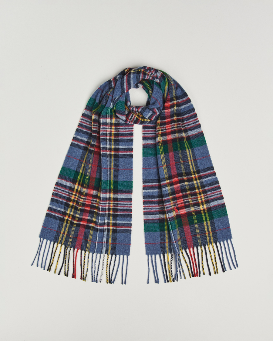 Mies | Polo Ralph Lauren Classic Wool Scarf Blue Multi | Polo Ralph Lauren | Classic Wool Scarf Blue Multi