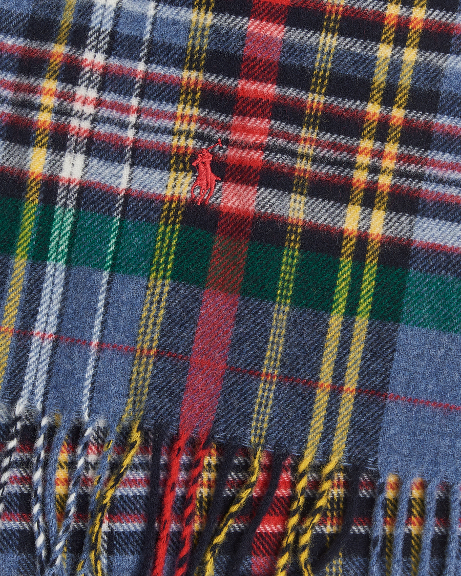 Mies | Polo Ralph Lauren Classic Wool Scarf Blue Multi | Polo Ralph Lauren | Classic Wool Scarf Blue Multi