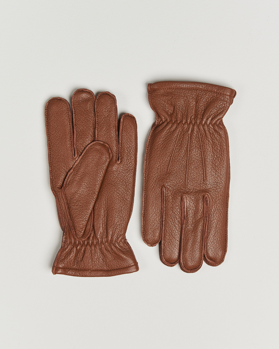 Mies | Käsineet | Polo Ralph Lauren | Full Grain Leather Gloves Caramel