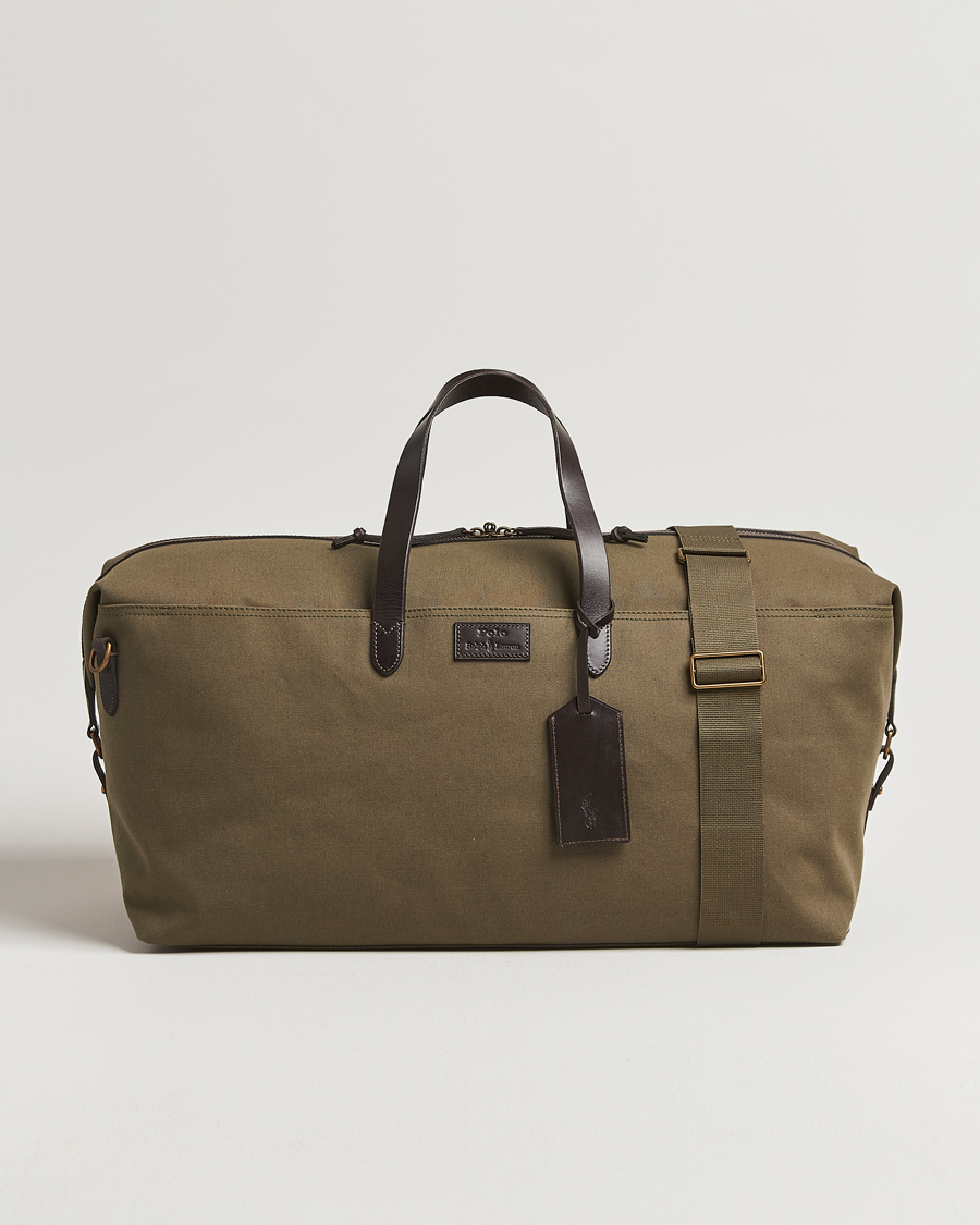 Mies | Polo Ralph Lauren Medium Canvas Duffle Bag Defender Green/Brown | Polo Ralph Lauren | Medium Canvas Duffle Bag Defender Green/Brown