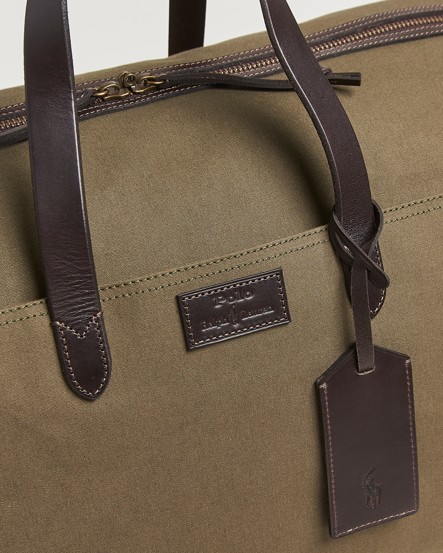 Mies | Polo Ralph Lauren Medium Canvas Duffle Bag Defender Green/Brown | Polo Ralph Lauren | Medium Canvas Duffle Bag Defender Green/Brown