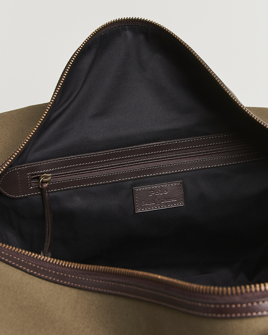 Mies | Polo Ralph Lauren Medium Canvas Duffle Bag Defender Green/Brown | Polo Ralph Lauren | Medium Canvas Duffle Bag Defender Green/Brown