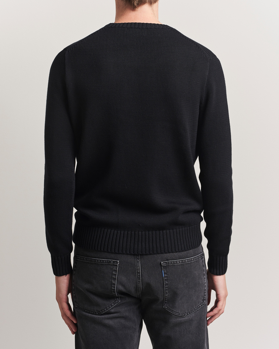 Mies | Puserot | Polo Ralph Lauren | Cotton Crew Neck Sweater Polo Black