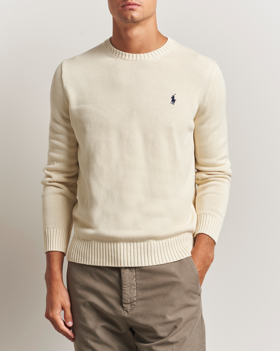 Mies | Puserot | Polo Ralph Lauren | Cotton Crew Neck Sweater Andover Cream