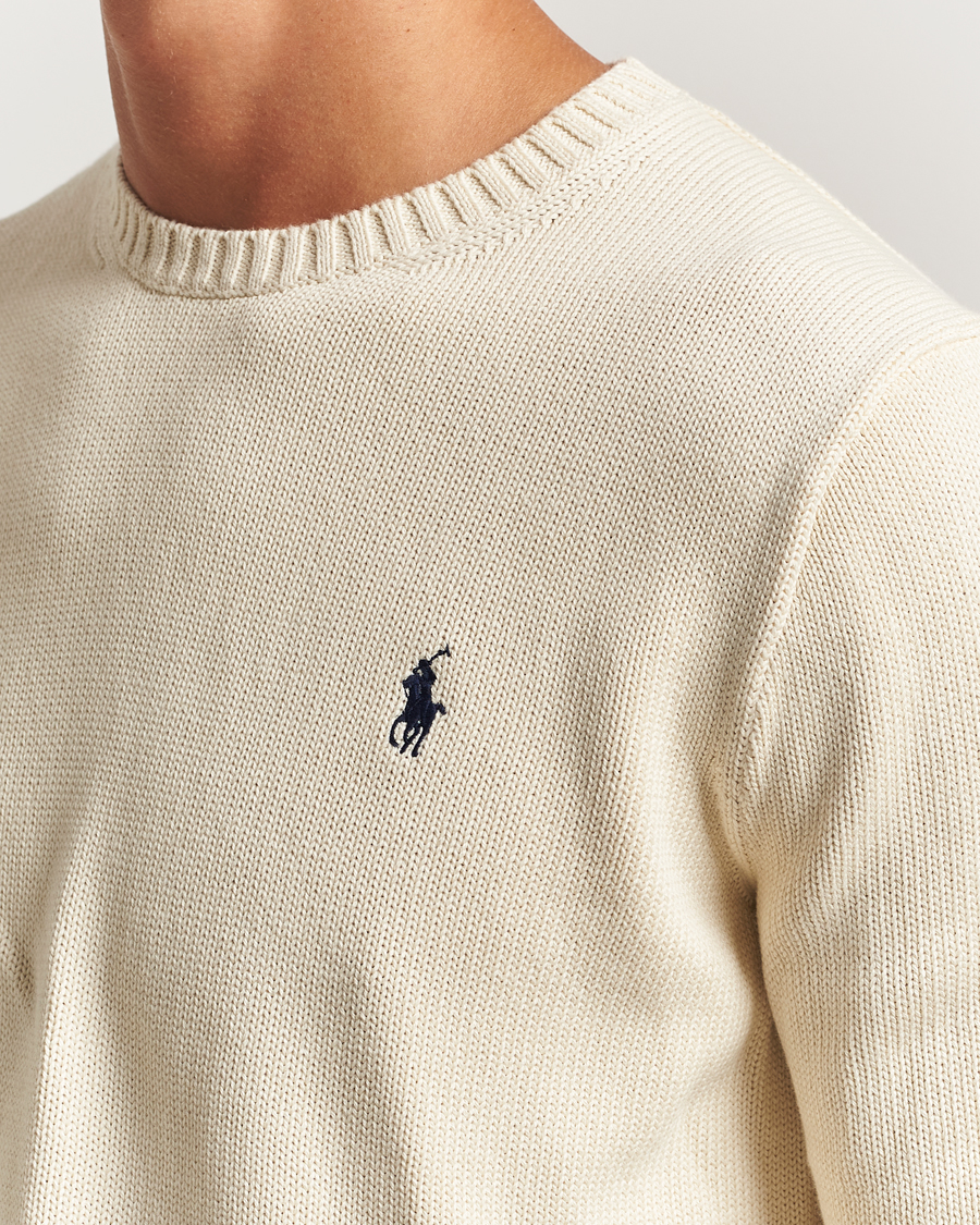 Mies | Puserot | Polo Ralph Lauren | Cotton Crew Neck Sweater Andover Cream