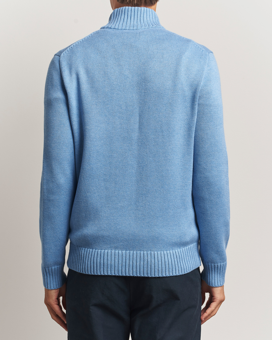 Mies | Puserot | Polo Ralph Lauren | Cotton Pullover Half Zip Soft Royal Heather