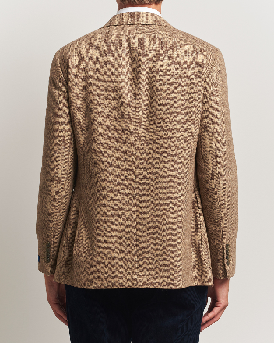 Mies | Pikkutakit | Polo Ralph Lauren | Single Breasted Herringbone Sportcoat Brown/Tan