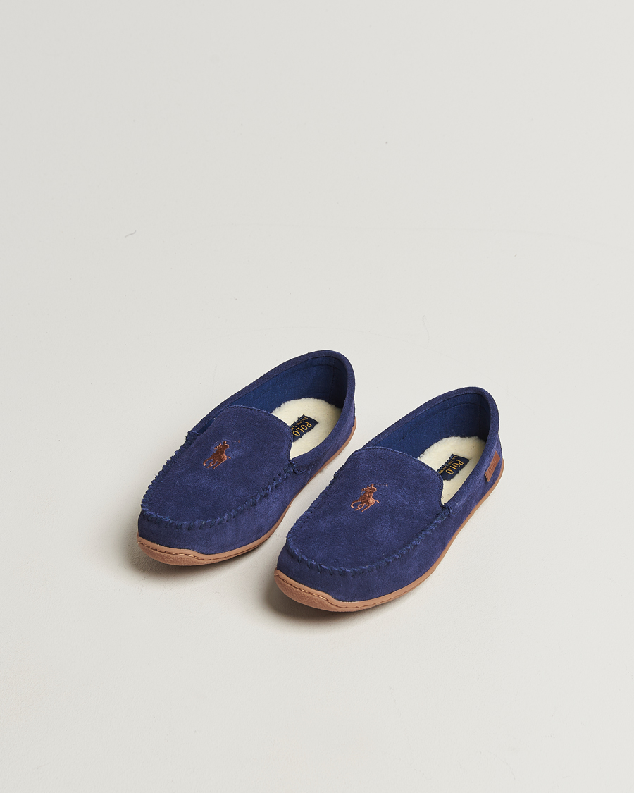 Mies | Polo Ralph Lauren Brenan Slipper Navy Suede | Polo Ralph Lauren | Brenan Slipper Navy Suede