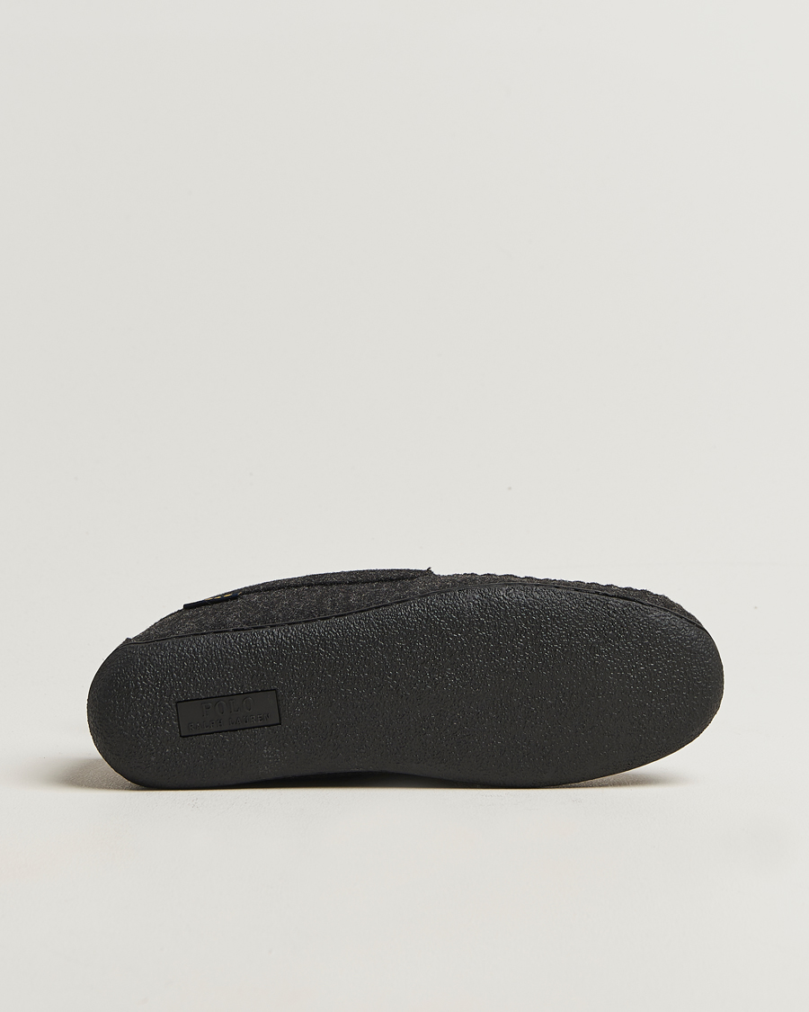 Mies | Sandaalit ja tohvelit | Polo Ralph Lauren | Brenan Wool Slipper Black/Cream