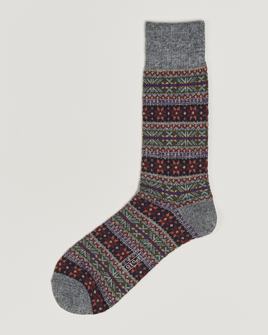 Mies | Alusvaatteet | Polo Ralph Lauren | Fair Isle Sock Medium Grey Heather