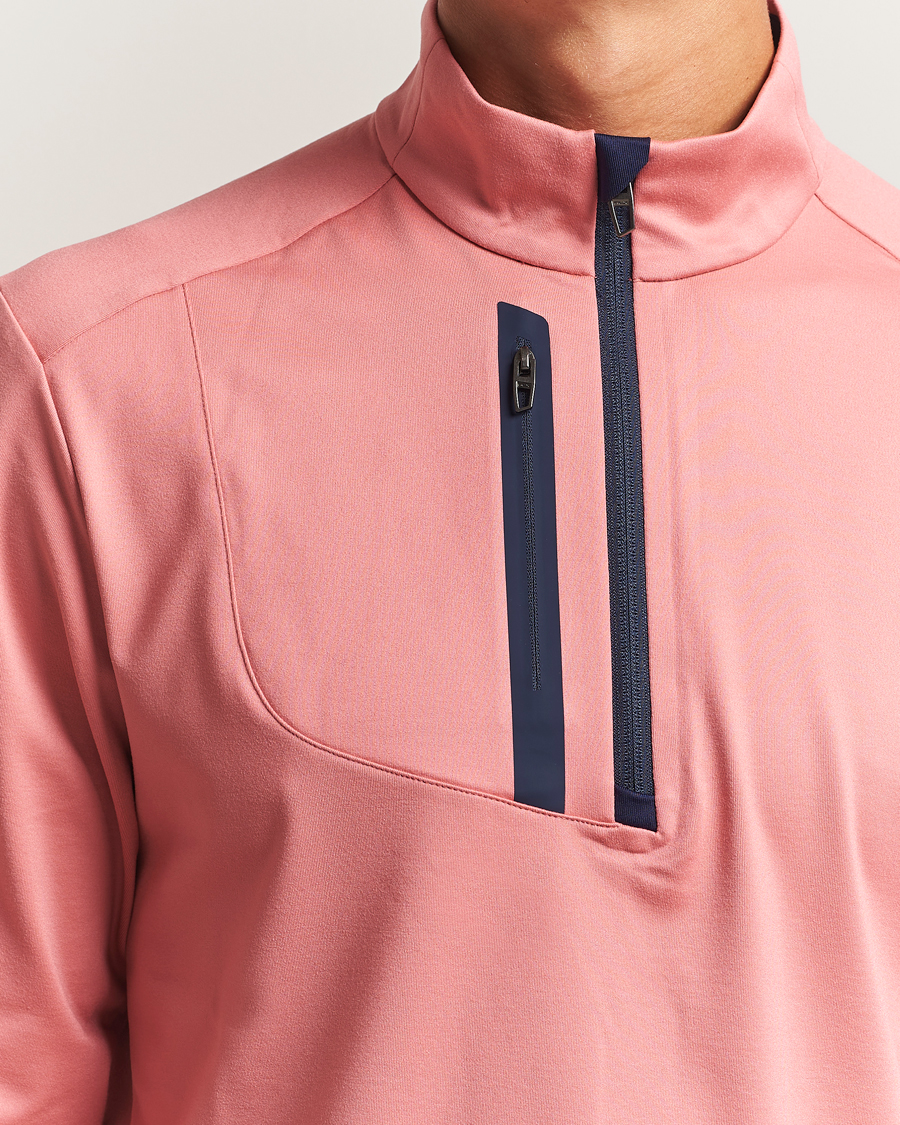 Mies | Golfvaatteet | RLX Ralph Lauren | Luxury Jersey Half Zip Desert Rose