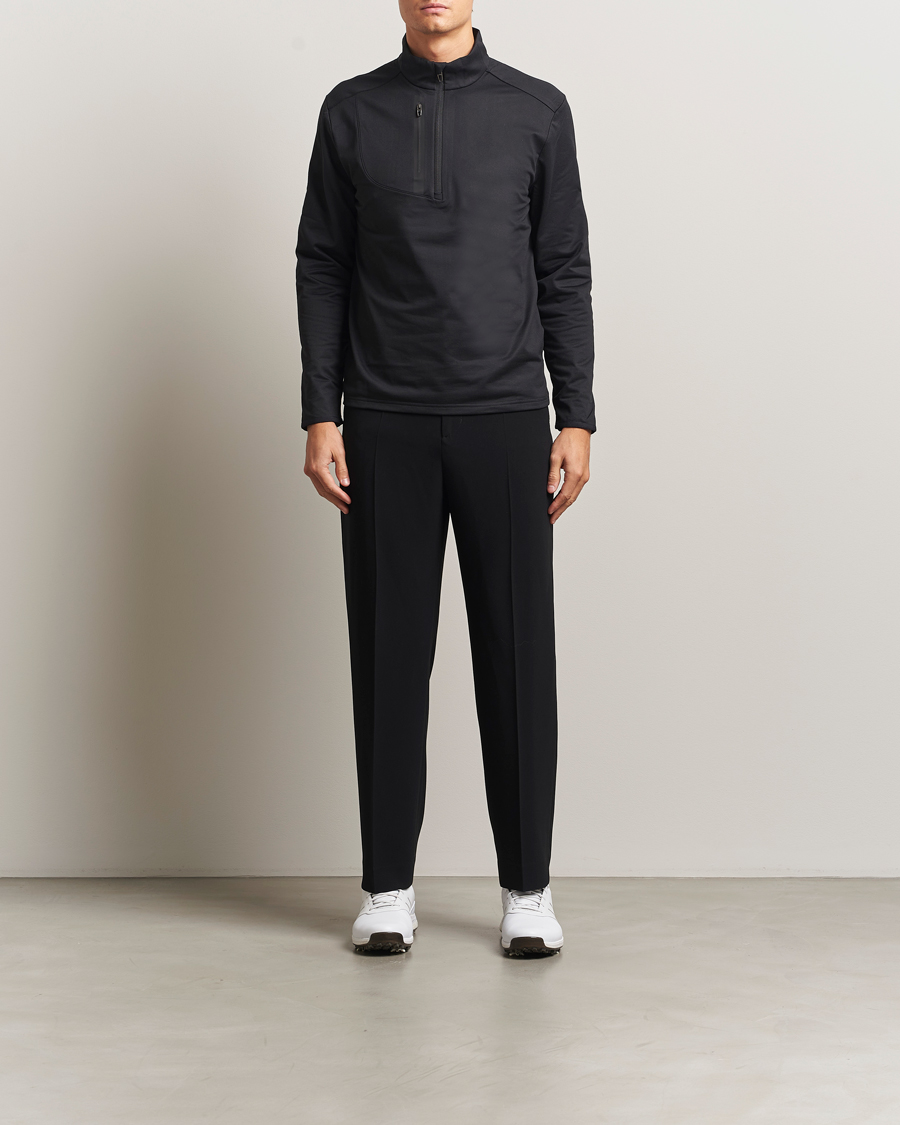 Mies | Puserot | RLX Ralph Lauren | Luxury Jersey Half Zip Polo Black