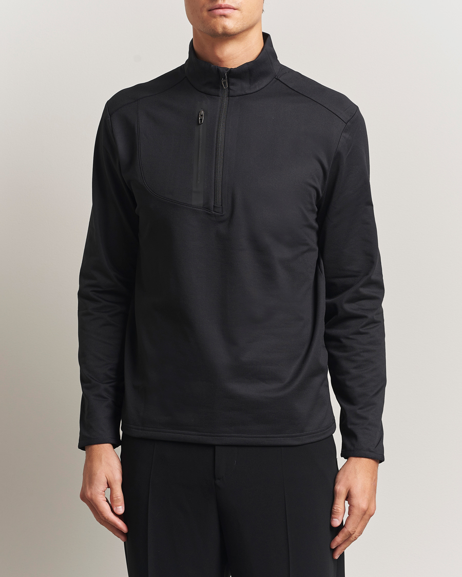 Mies | Golfvaatteet | RLX Ralph Lauren | Luxury Jersey Half Zip Polo Black